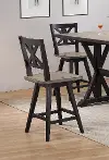 Clearance Orlando Sand and Black Swivel Counter Height Stool