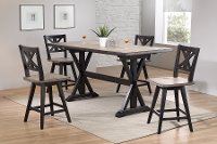 Sand and Black 24 Inch Swivel Counter Height Stool - Orlando-2