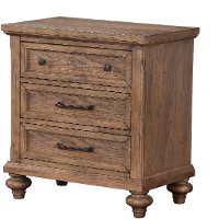 25192-410/NIGHTSTAND Classic Traditional Oak Nightstand - Franklin