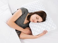 ZZQQSCMPZB Malouf Charcoal Gray Shoulder Zoned Dough Queen Pillow -5