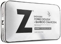 ZZQQSCMPZB Malouf Charcoal Gray Shoulder Zoned Dough Queen Pillow -6