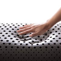 ZZQQSCMPZB Malouf Charcoal Gray Shoulder Zoned Dough Queen Pillow -7