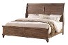 25192/BED6/6 Classic Traditional Oak King Sleigh Bed - Franklin