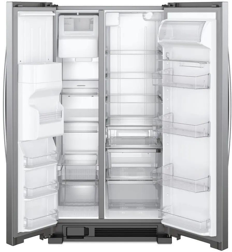 WRS321SDHZ Whirlpool 21.4 cu ft Side by Side Refrigerator - 33 W Stainless Steel-2