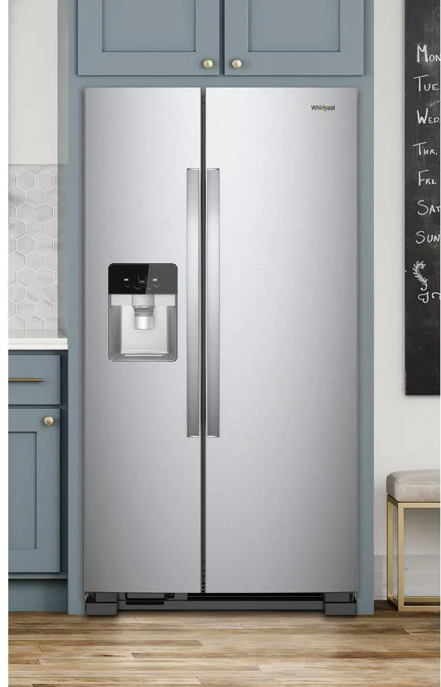 WRS321SDHZ Whirlpool 21.4 cu ft Side by Side Refrigerator - 33 W Stainless Steel-7