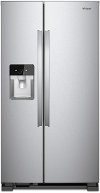 WRS321SDHZ Whirlpool 33 Inch Side by Side Refrigerator - 21.4 cu. ft., Stainless Steel