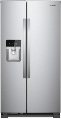 WRS321SDHZ Whirlpool 33 Inch Side by Side Refrigerator - 21.4 cu. ft., Stainless Steel