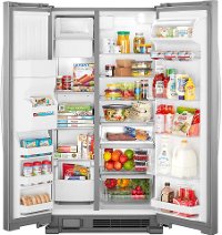 WRS321SDHZ Whirlpool 33 Inch Side by Side Refrigerator - 21.4 cu. ft., Stainless Steel-4