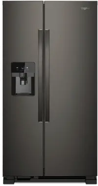WRS321SDHV Whirlpool 21.4 cu ft Side by Side Refrigerator - 33 W Black Stainless Steel