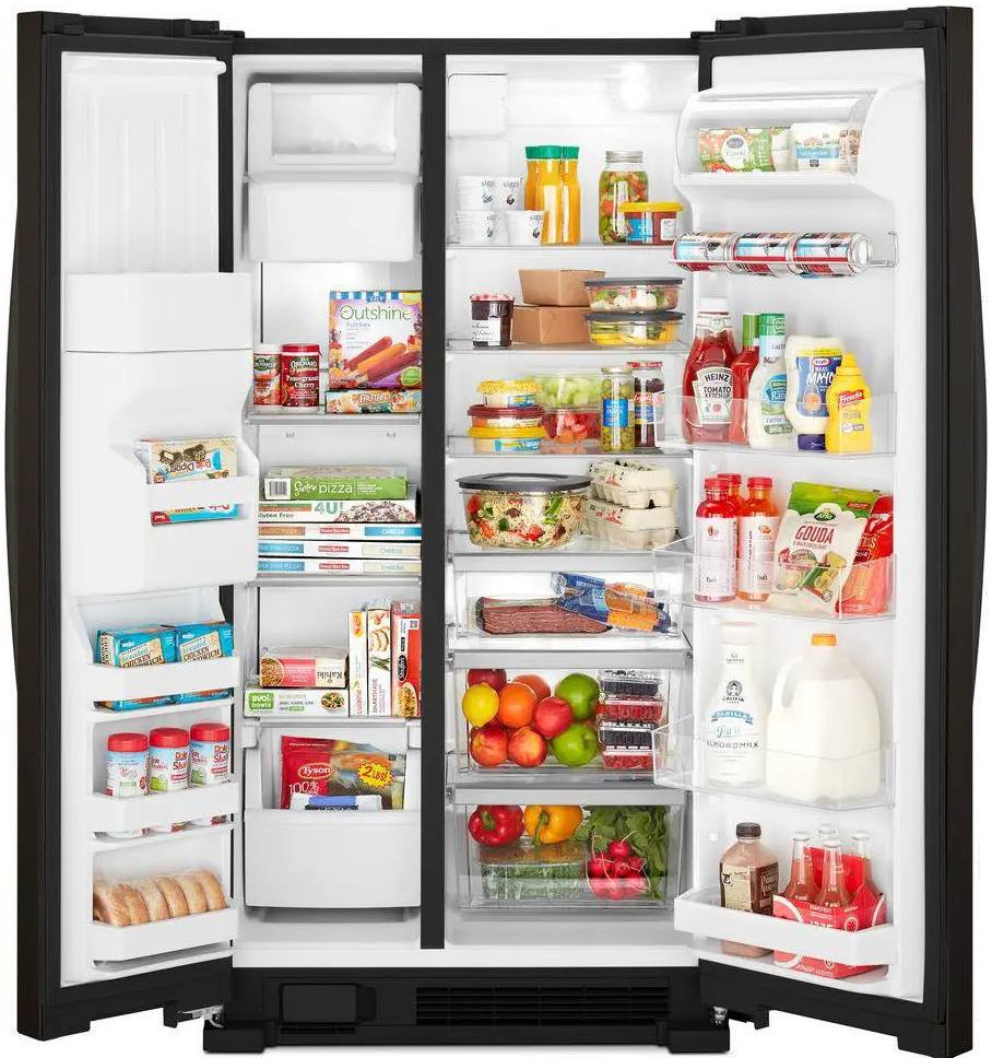 WRS321SDHV Whirlpool 21.4 cu ft Side by Side Refrigerator - 33 W Black Stainless Steel-2