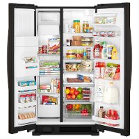 WRS321SDHV Whirlpool 33 Inch Side by Side Refrigerator - 21.4 cu. ft., Black Stainless Steel-2