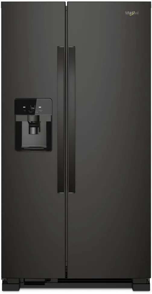 WRS321SDHB Whirlpool 21.4 cu ft Side by Side Refrigerator - 33 W Black-1