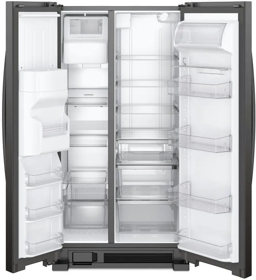 WRS321SDHB Whirlpool 21.4 cu ft Side by Side Refrigerator - 33 W Black-3