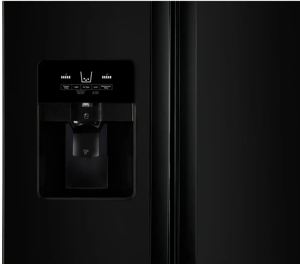 WRS321SDHB Whirlpool 21.4 cu ft Side by Side Refrigerator - 33 W Black-4