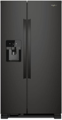 WRS321SDHB Whirlpool 33 Inch Side by Side Refrigerator - 21.4 cu. ft., Black