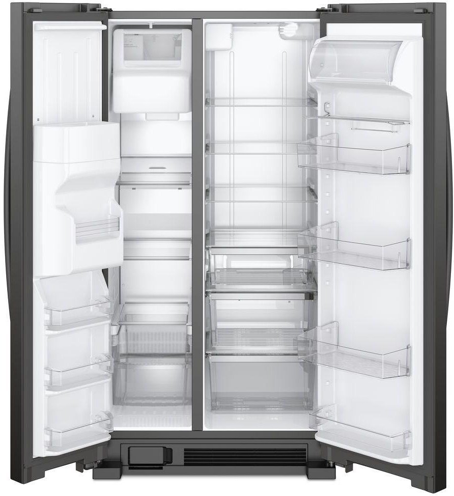 WRS321SDHB Whirlpool 33 Inch Side by Side Refrigerator - 21.4 cu. ft., Black-3