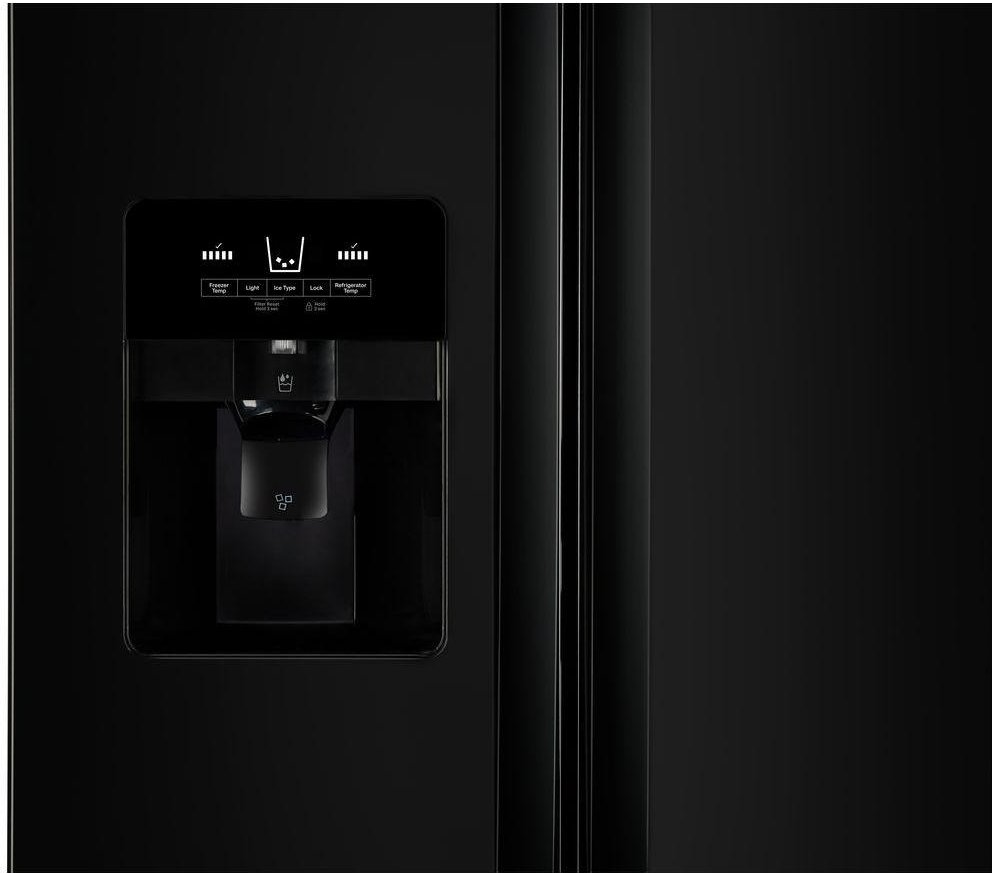 WRS321SDHB Whirlpool 33 Inch Side by Side Refrigerator - 21.4 cu. ft., Black-4