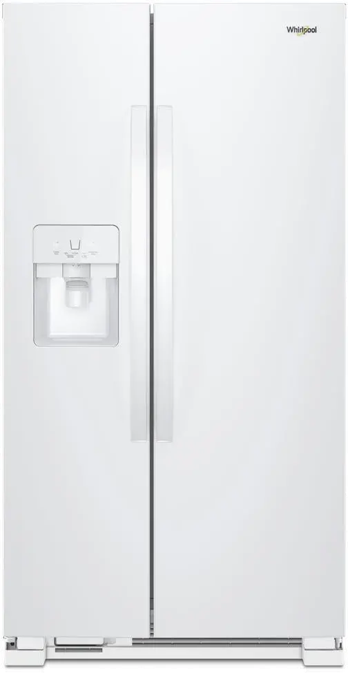 WRS321SDHW Whirlpool 21.4 cu ft Side by Side Refrigerator - 33 W White-1