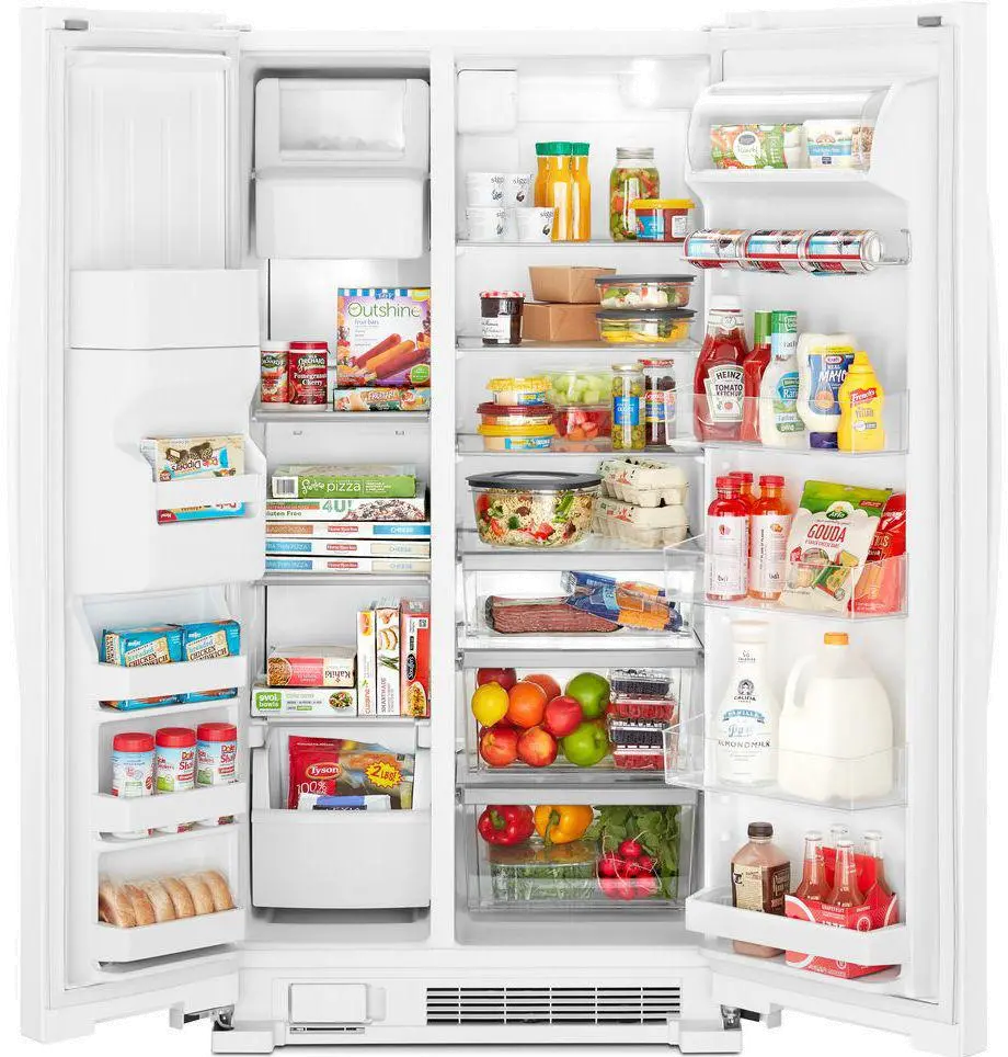 WRS321SDHW Whirlpool 21.4 cu ft Side by Side Refrigerator - 33 W White-2