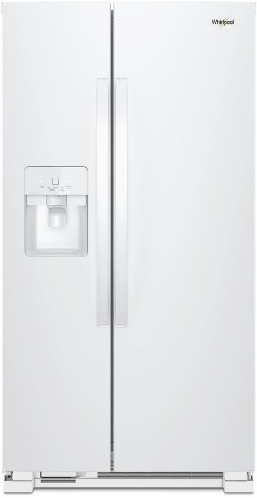 WRS321SDHW Whirlpool 33 Inch Side by Side Refrigerator - 21.4 cu. ft., White-1