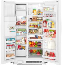 WRS321SDHW Whirlpool 33 Inch Side by Side Refrigerator - 21.4 cu. ft., White-2