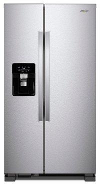 WRS325SDHZ Whirlpool 24.55 cu. ft. Side by Side Refrigerator - 36 inch Stainless Steel