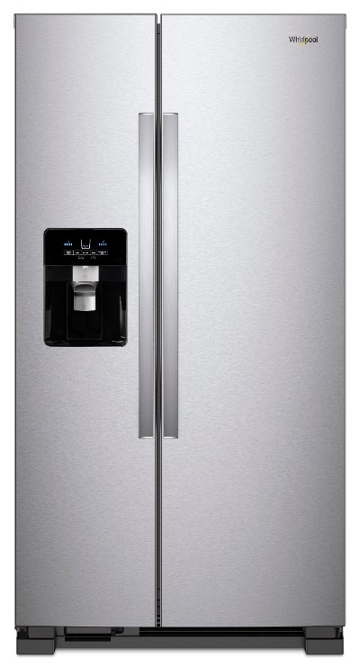WRS325SDHZ Whirlpool 36 Inch Side by Side Refrigerator - 24.55 cu. ft., Stainless Steel