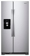WRS325SDHZ Whirlpool Side by Side Refrigerator - 36 Inch Finger Print Stainless Steel