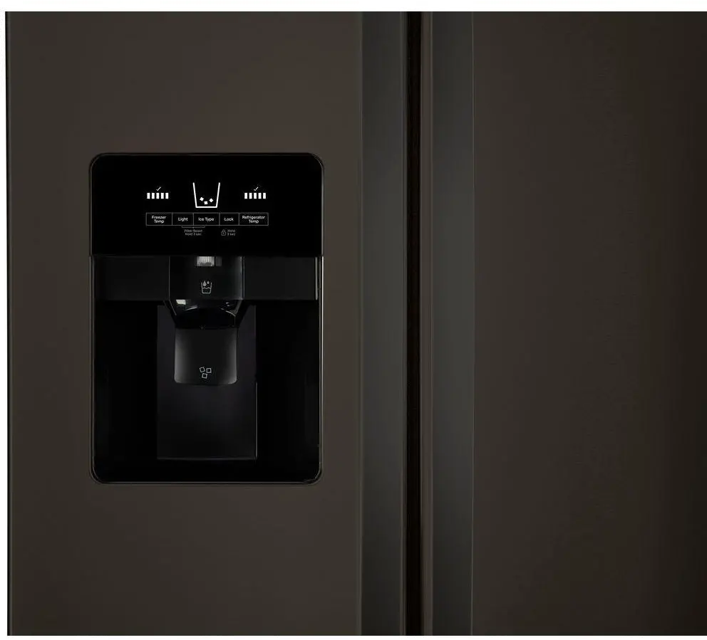 WRS325SDHV Whirlpool 24.55 cu ft Side by Side Refrigerator - Black Stainless Steel-4