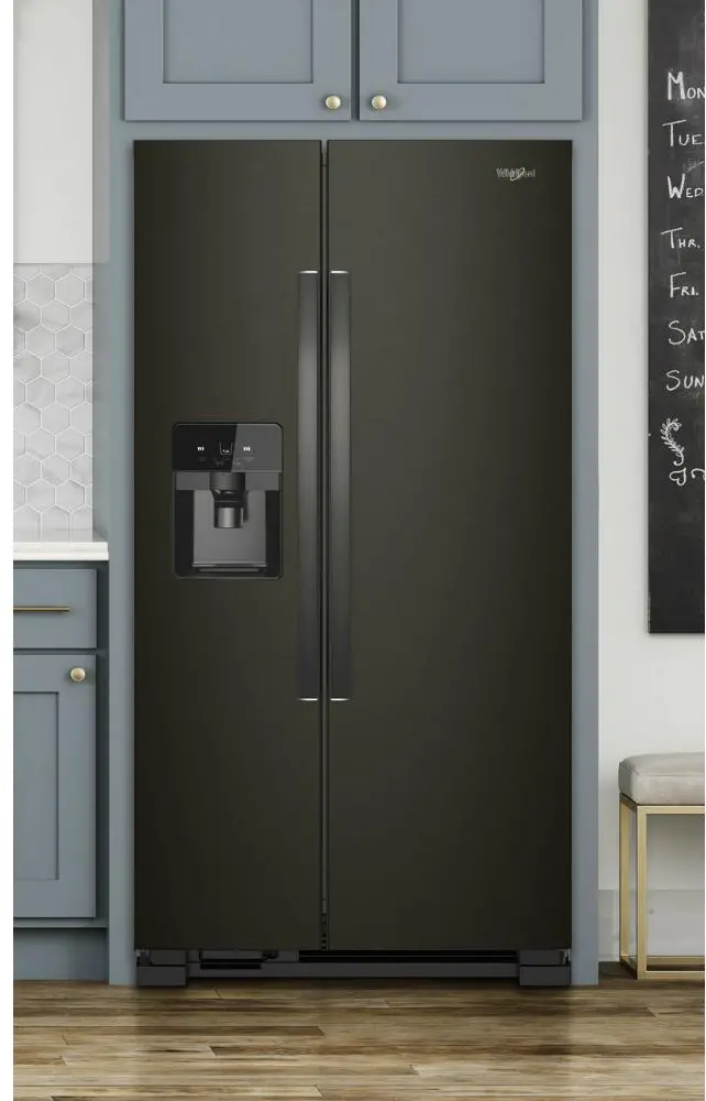 WRS325SDHV Whirlpool 24.55 cu ft Side by Side Refrigerator - Black Stainless Steel-6