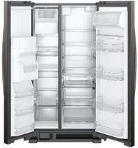 WRS325SDHV Whirlpool 36 Inch Side by Side Refrigerator - 24.55 cu. ft., Black Stainless Steel-3