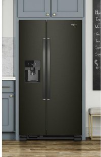 WRS325SDHV Whirlpool 36 Inch Side by Side Refrigerator - 24.55 cu. ft., Black Stainless Steel-6