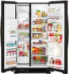 WRS325SDHV Whirlpool 36 inch Side by Side Refrigerator - Fingerprint Resistant Black Stainless-2