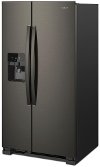 WRS325SDHV Whirlpool 36 inch Side by Side Refrigerator - Fingerprint Resistant Black Stainless-5