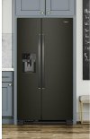 WRS325SDHV Whirlpool 36 inch Side by Side Refrigerator - Fingerprint Resistant Black Stainless-6