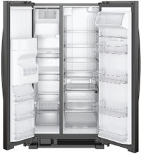 WRS325SDHB Whirlpool 36 Inch Side by Side Refrigerator - 24.55 cu. ft., Black-2