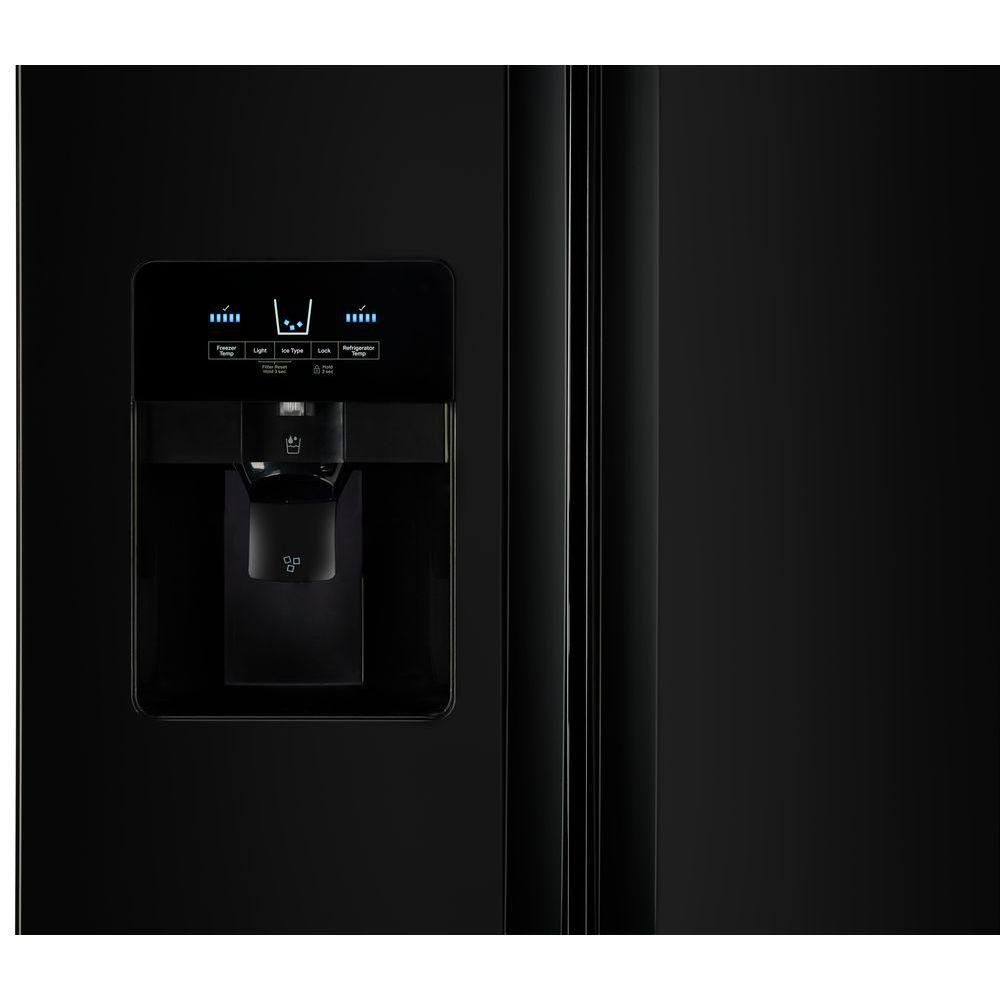 WRS325SDHB Whirlpool 36 Inch Side by Side Refrigerator - 24.55 cu. ft., Black-4