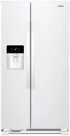 WRS325SDHW Whirlpool 24.55 cu ft Side by Side Refrigerator - White