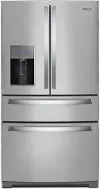 WRX986SIHZ Whirlpool 26.2 cu ft 4 Door Refrigerator - Stainless Steel