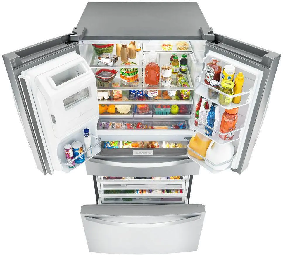 WRX986SIHZ Whirlpool 26.2 cu ft 4 Door Refrigerator - Stainless Steel-2