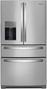 WRX986SIHZ Whirlpool 36 Inch 4 Door French Door Refrigerator - 26.2 cu. ft., Stainless Steel