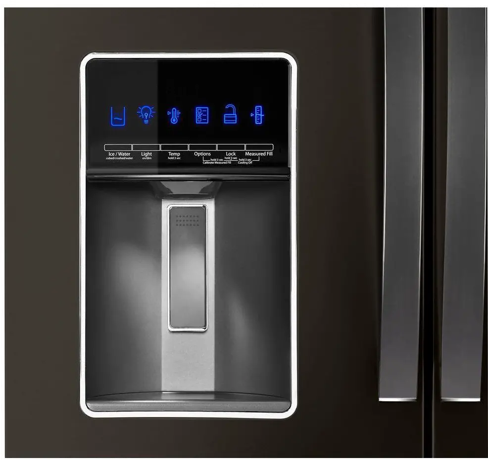 WRX986SIHV Whirlpool 26.2 cu ft 4 Door Refrigerator - Black Stainless Steel-5