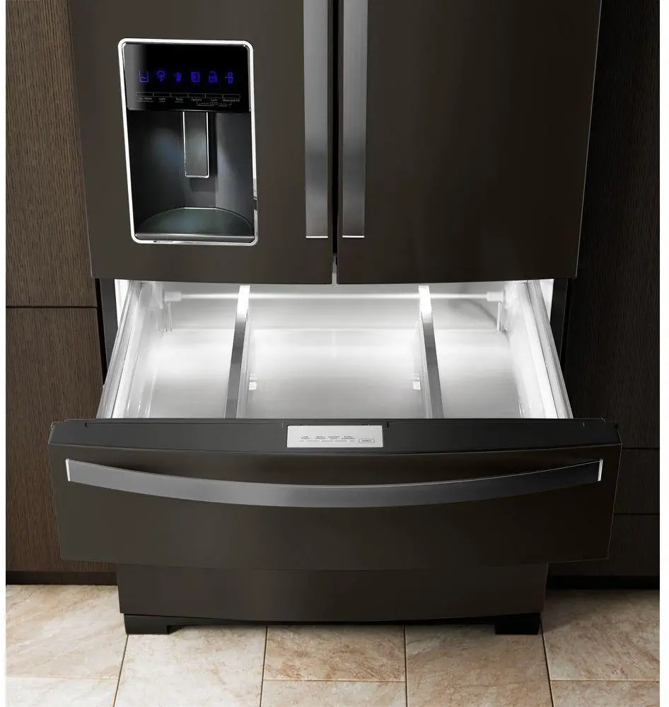 WRX986SIHV Whirlpool 26.2 cu ft 4 Door Refrigerator - Black Stainless Steel-8