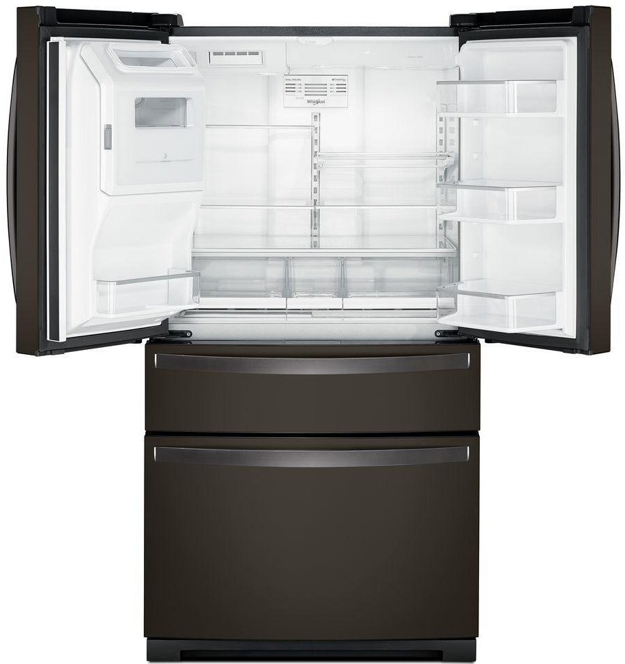 WRX986SIHV Whirlpool 36 Inch 4 Door French Door Refrigerator - 26.2 cu. ft., Black Stainless Steel-3