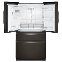 WRX986SIHV Whirlpool 36 Inch 4 Door French Door Refrigerator - 26.2 cu. ft., Black Stainless Steel-3
