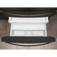WRX986SIHV Whirlpool 36 Inch 4 Door French Door Refrigerator - 26.2 cu. ft., Black Stainless Steel-7