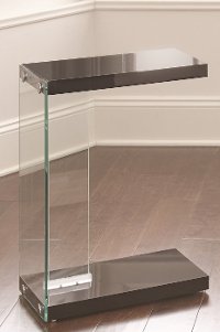 Modern Contemporary Black Side Table - Elaina