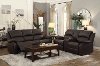Dark Brown Reclining Sofa and Loveseat - Clarkdale