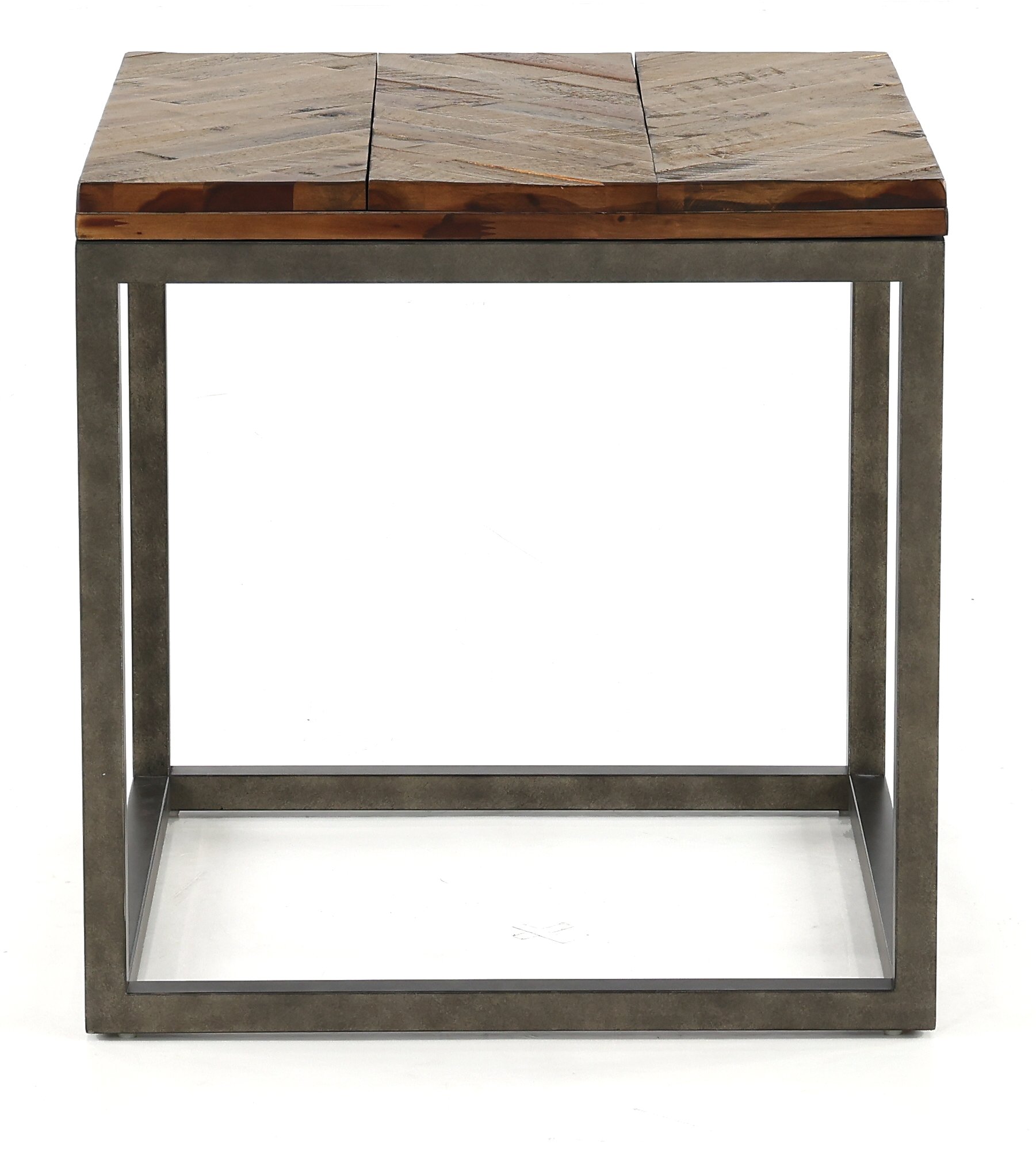 Casual Rustic Honey Brown End Table - Lorenza-1