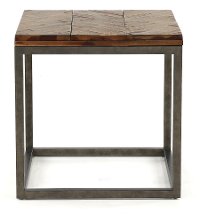 Casual Rustic Honey Brown End Table - Lorenza